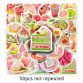50Pcs Realistic Fresh Guava Fruit Stickers, School Supplies Decals Suitcase Cup Notebook Organizer Fridge Decor Sticker
