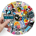 50/100PCS Funny Theater Stickers Drama Circus Cartoon Creative Waterproof Decorative Water Cup Stickers