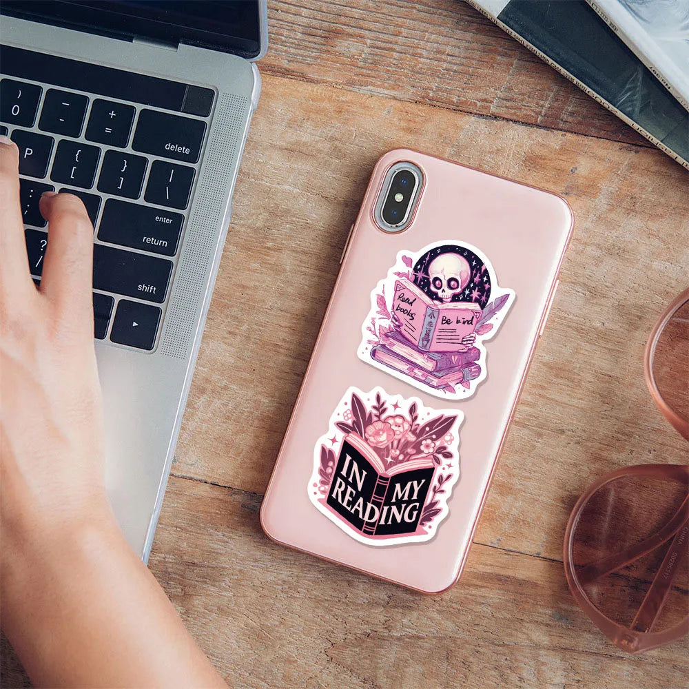 50/100PCS Witch Book Scroll Stickers Fun Graffiti DIY Manual This Label Decoration Phone Case Tablet Waterproof Stickers Toy