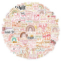 50PCS Boho Thank You Sticker Set Fun Stickers DIY Brochure Decoration Notebook Tablet Toy Stickers