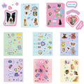 8/16Pcs Pet Instagram Sticker Living Room Retro Cartoon Skateboard Art Picture Bicycle DIY Stationery Notebook Landscape Sticker
