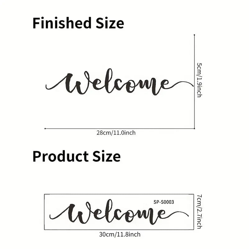 1pc Wall Sticker, Wallpaper, Wall Tiles, Inspirational English Slogan 20, Welcome Home Decoration, Personalized Wall Stickers, D
