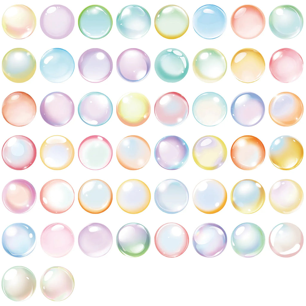 Variety Of 50PCS Transparent PET Cartoon Ballet Girl/Balloon Sticker Waterproof Decoration Guitar Notebook Stationary