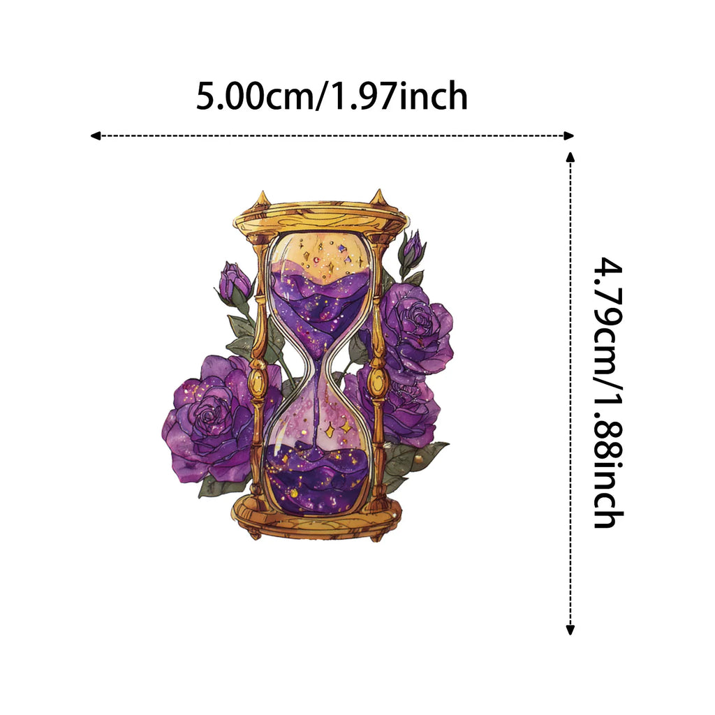 56/112 Pcs New Purple Mystic Witch Doodle Stickers No Repeat for Trendy Decor Helmet Stationery Box Notebook Suitcase Phone