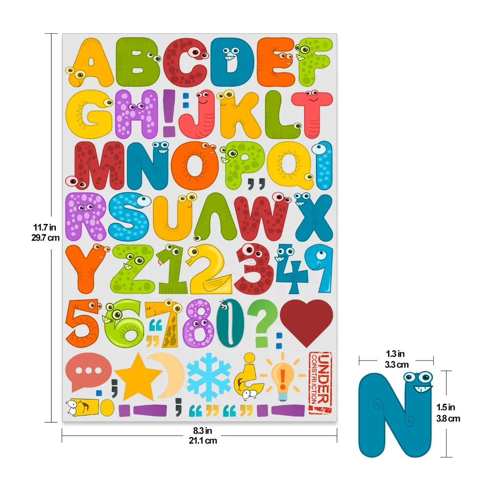 4 Sets of 1.5 Inch Flower Alphabet Series DIY Alphabet Theme Iron-On Decals, Watercolor Theme Heat Transfer DIY for Clothing