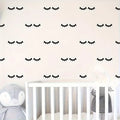 1pc Black Cute eyes (40pairs) wall stickers