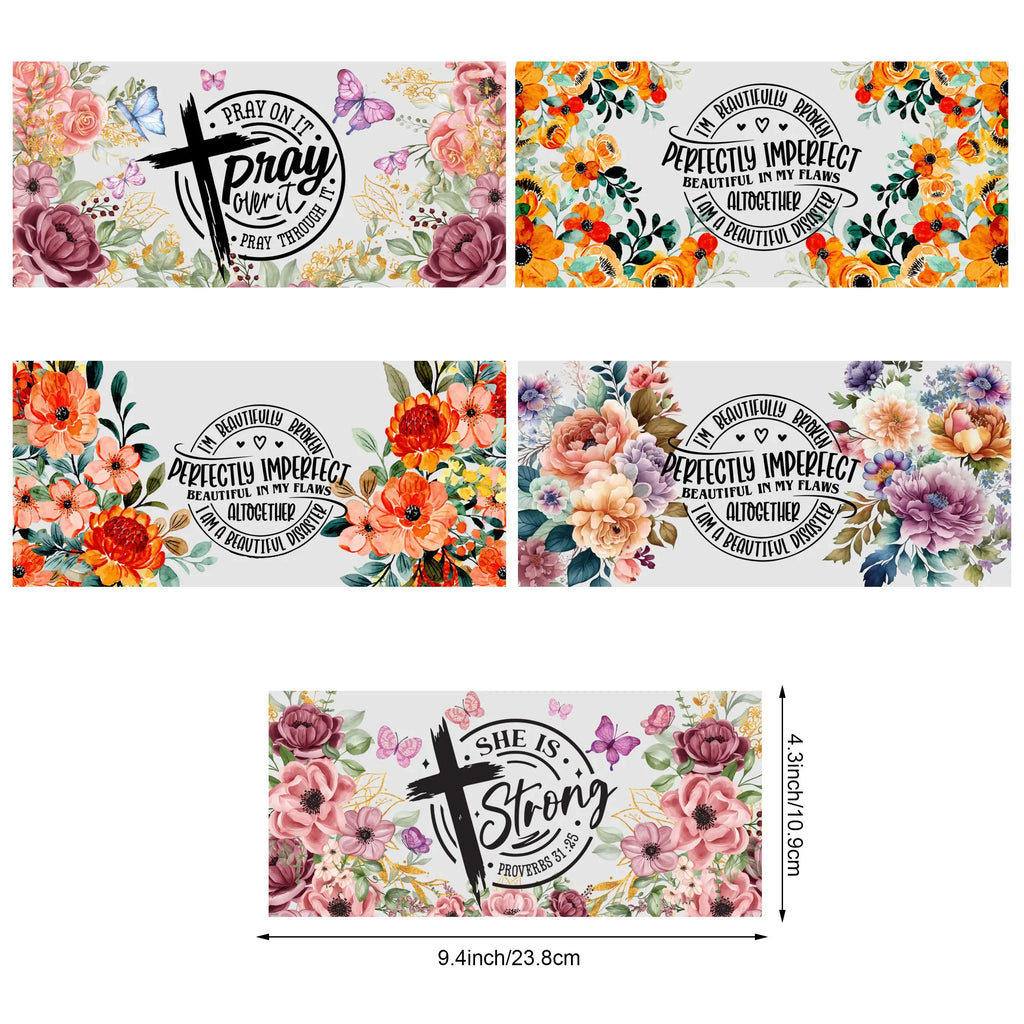5 sheet of plants, UV grade waterproof self-adhesive paper, suitable for mug water bottle sticker, DTF grade sticker, suitable f