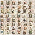 50/100 PCS Transparent PET Retro Watercolor Diary Sticker Pack Waterproof Decorative Guitar Notebook Water Cup Stickers
