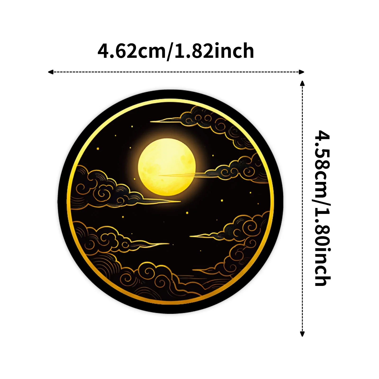 56/112Pcs Black Gold Space-themed PET Stickers - Unique Waterproof Decals for Notebook, Pencil Box, Bike, Suitcase, Laptop