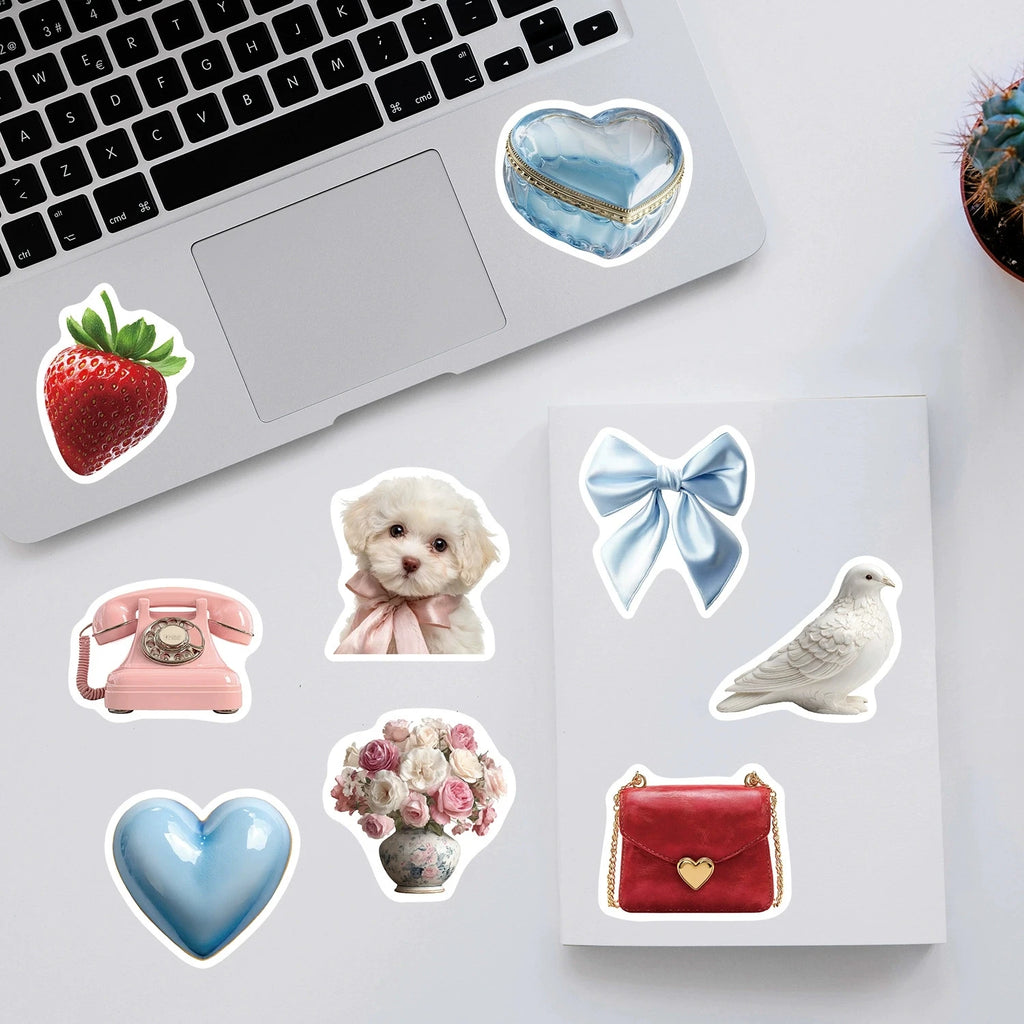 50/100PCS Creative Aesthetics Graffiti Sticker Water Cup Trunk Waterproof Creative DIY Stationery Decoration Sticker