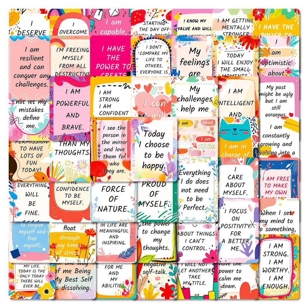 50/100PCS Workplace Motivation Text Graffiti Stickers Positive Energy Self affirmation Emotional Healing Stickers