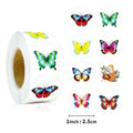 500PCS Cute Butterfly Sticky Paper Sticker Labels Thank You Sticker Sealing Stationery Supplies DIY Decoration Scrapbooking