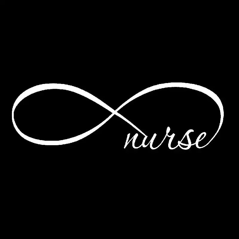 Infinity Nurse Symbol Funny Car Sticker, For Laptop Bottle Car Truck Motorcycle Vehicle Paint Window Fishing Boat Skateboard Dec