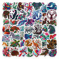 50/100 Pcs Ethnic HD Hand Painted Tropical Animal Stickers for Reward Stationery Box Phone Suitcase Cup Car Removable Decals
