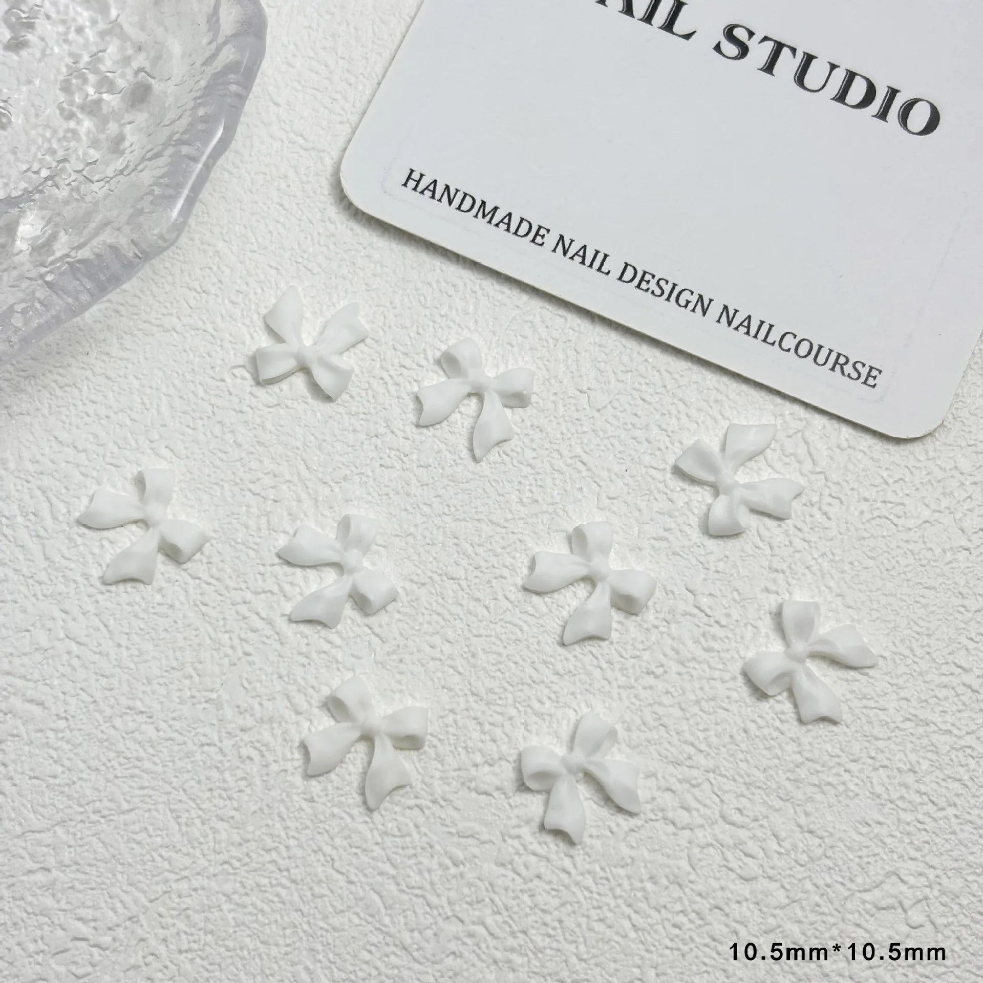20pc Exqusitive Bows Nail Resin Charms Mini Bow Nail Art Accessories Bow Black White Rice White Bow Tie Nails Decoration Diamond