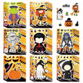 16PCS Halloween Make a Face Stickers Children Puzzle Halloween Party Gift Boxes Gift Stationary Stickers