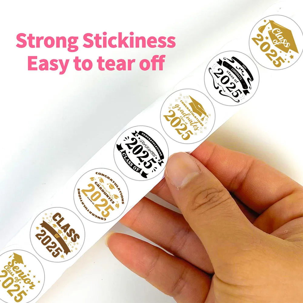 500PCS Graduation Season 2025 Sticker Loptop Art Coffee Bar Home Luggage Phone DIY Graffiti Art Streetwear Decals Stickers