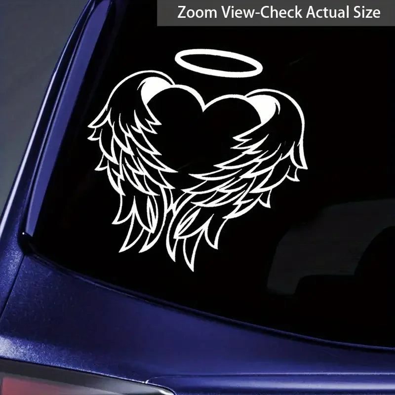 Heart Angel Wings Car Stickers For Laptop Water Bottle Motorcycle Vehicle Paint Window Wall Cup Toolbox Guitar Scooter Decals Au