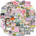 50PCS Mix Creative inspirational quotes Sticker Harajuku Aesthetic Scrapbooking Y2k Fashion Waterproof Stationery Diary Phone
