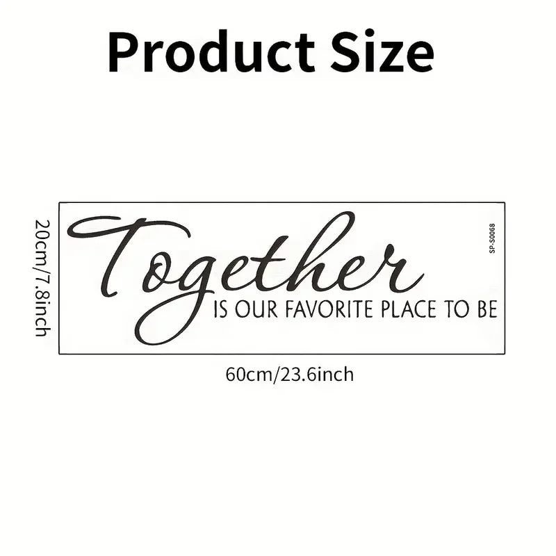 A Creative English Pattern Wall Sticker, Self-Adhesive for Home Decoration.