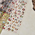 1PCS 5D Embossed Nail Sticker Cute Gray Cake Teddy Bear Bow Cartoon Nail Art Stickers Self Adhesive Nails Decorations Decals DlY