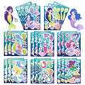 8/16PCS Creative Mermaid Sticker diy Notebook Handbook Sticker Material Sticker