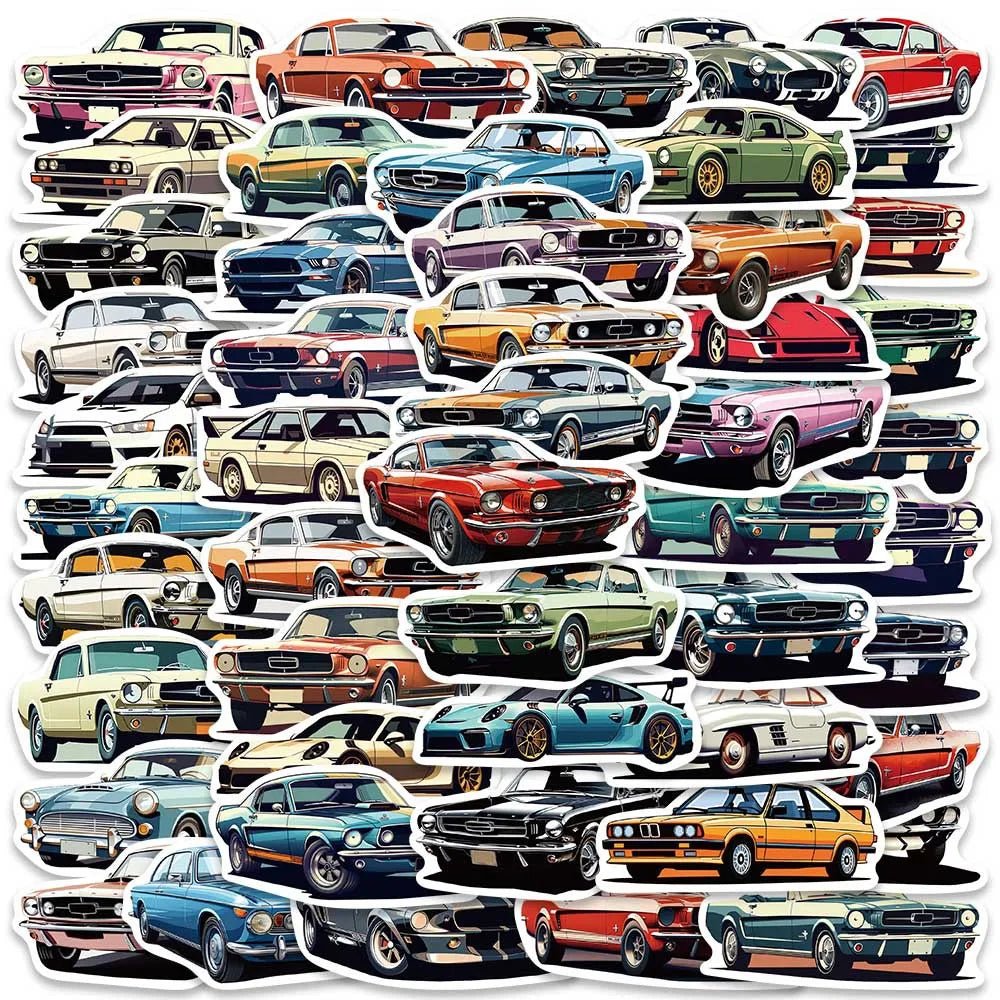 50PCS Popular Car JDM Stickers, Luggage, Guitar, Skateboard, Motorcycle, DIY Stickers