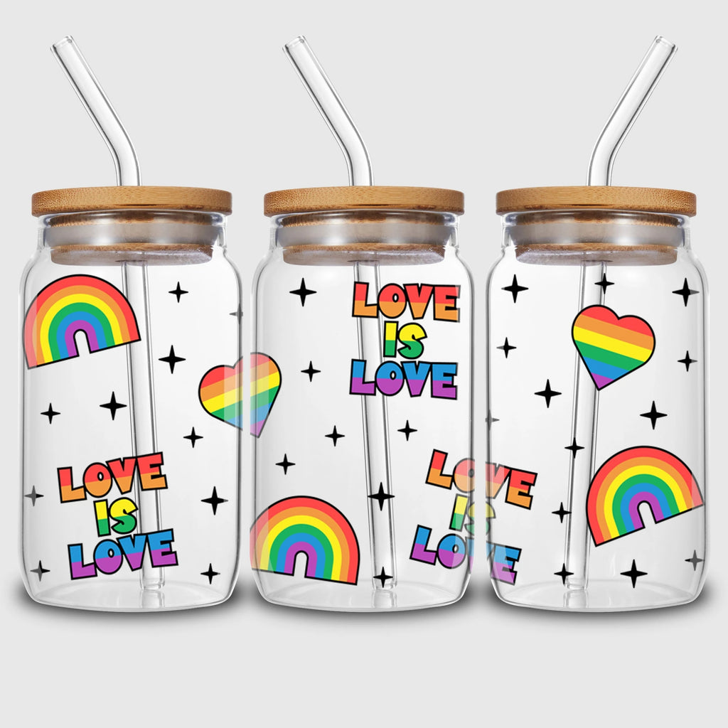 5 sheets Cartoon UV DTF Cup Stickers, DTF Friction Transfer Stickers, Waterproof Transfer Stickers for 16oz Glass Cup