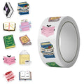 500PCS Kawaii Magic Book Sticky Paper Sticker Labels Thank You Sticker Sealing DIY Decoration Scrapbooking Supplies for Kids