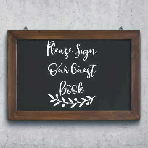 1pc, Please Sign Our Guest Book, Wedding Sign DIY Guest Book, Sign Chalkboard Sticker, Wedding Ceremony Decor, Wedding Supplies