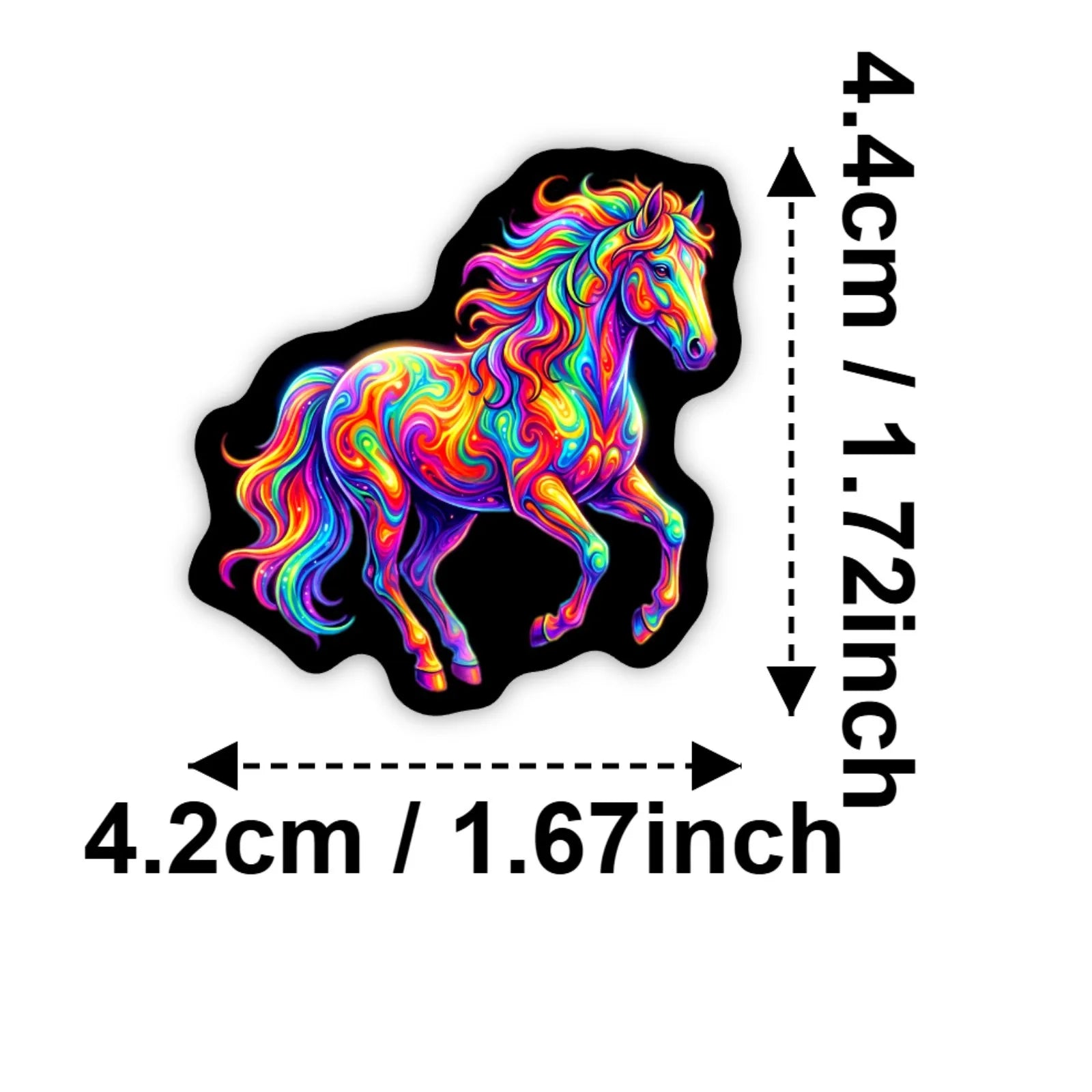 50/100 Pcs HD Rainbow Tie Dye Abstract Art Stickers Waterproof Durable for Phone Case Scrapbook Guitar Scooter Helmet Decals