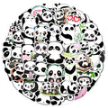 50PCS Cute Panda Graffiti Sticker Phone Case, Luggage, Water Cup, Tablet Guitar Waterproof Sticker