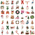 50PCS Christmas Aesthetics Stickers Notebook Laptop Coffee Phone Motorcycle Cup Supplies PVC Notebook Scrapbooking Sticker