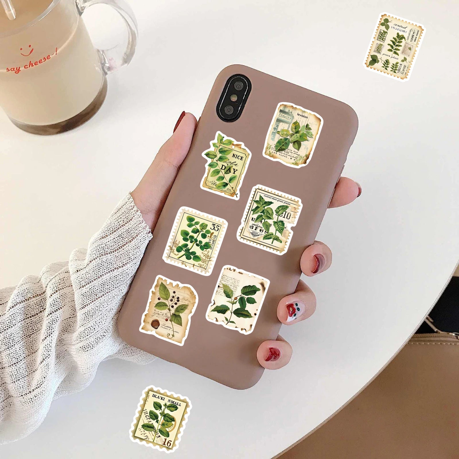 50PCS Fragmentation Of Botanical Garden Labels Stickers Notebook Coffee Skateboard Phone  PVC Creative Fun for Sticker ﻿