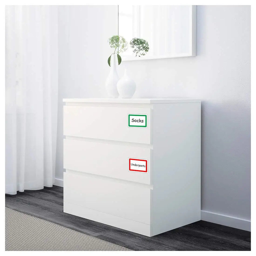 250Pcs/Roll Name Storage Books Classify Stickers,4 Designs 1.0*1.8in DlY Decor Label Perfect For Office Use Home Storage Kitchen