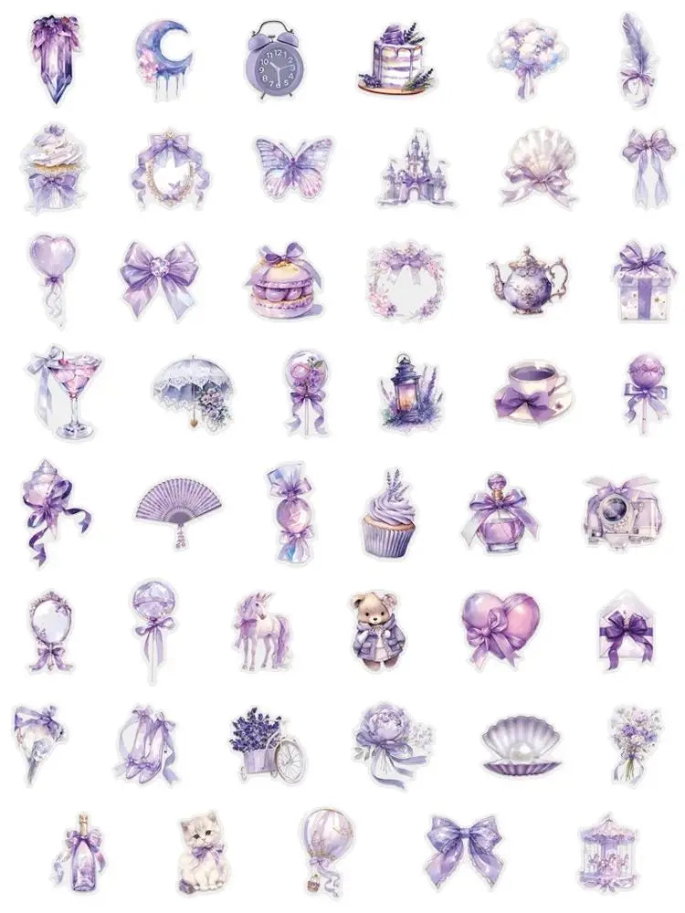 62/200PCS Transparent PET Waterproof Graffiti Stationery Notebook Decorative Stickers Luggage Water Cups Scooter Stickers