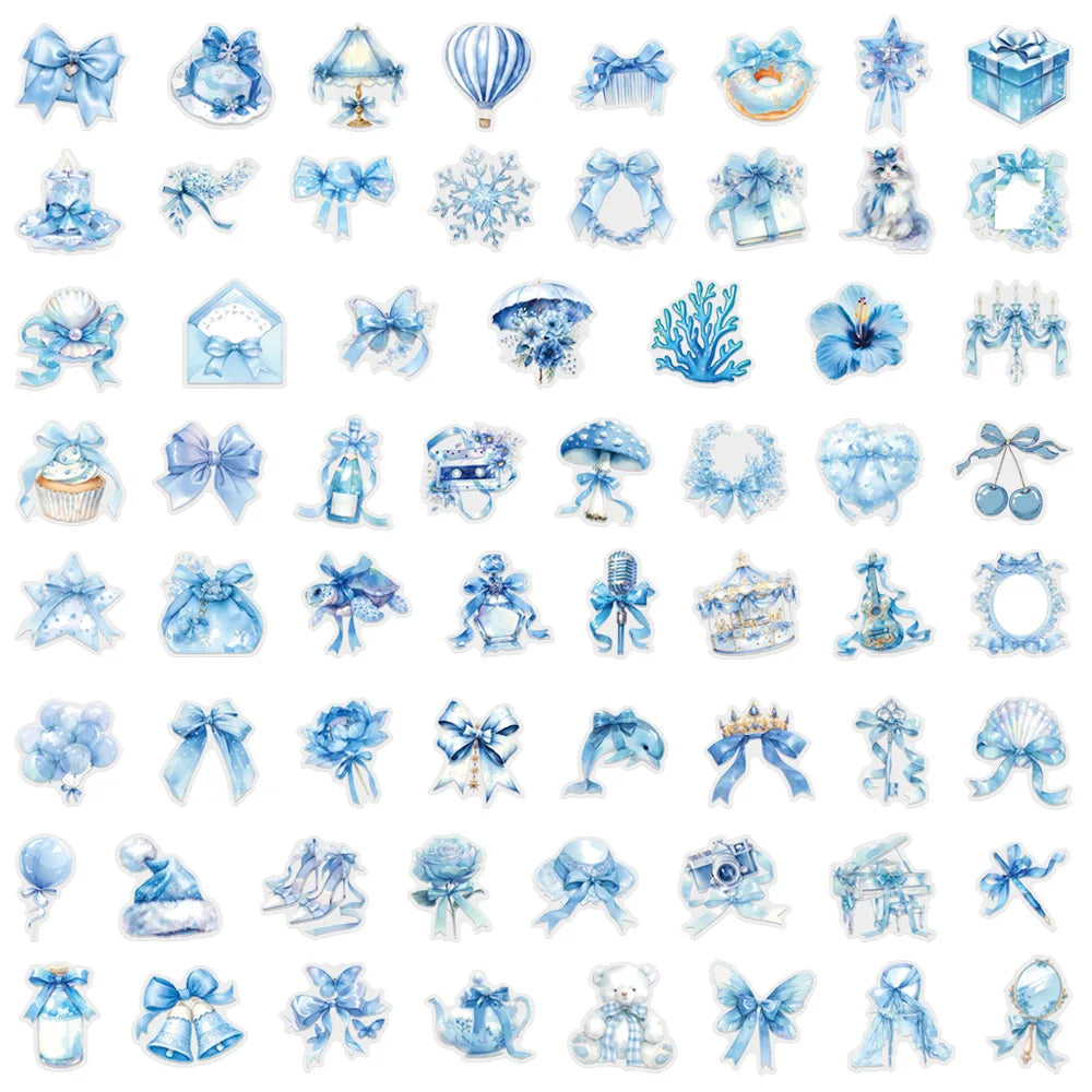62/200PCS Transparent PET Waterproof Graffiti Stationery Notebook Decorative Stickers Luggage Water Cups Scooter Stickers