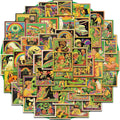 50PCS American Retro Comic Style Stickers Creative Gift Laptop Luggage Wall Art Room Creative Skateboard Cafe Room Decor