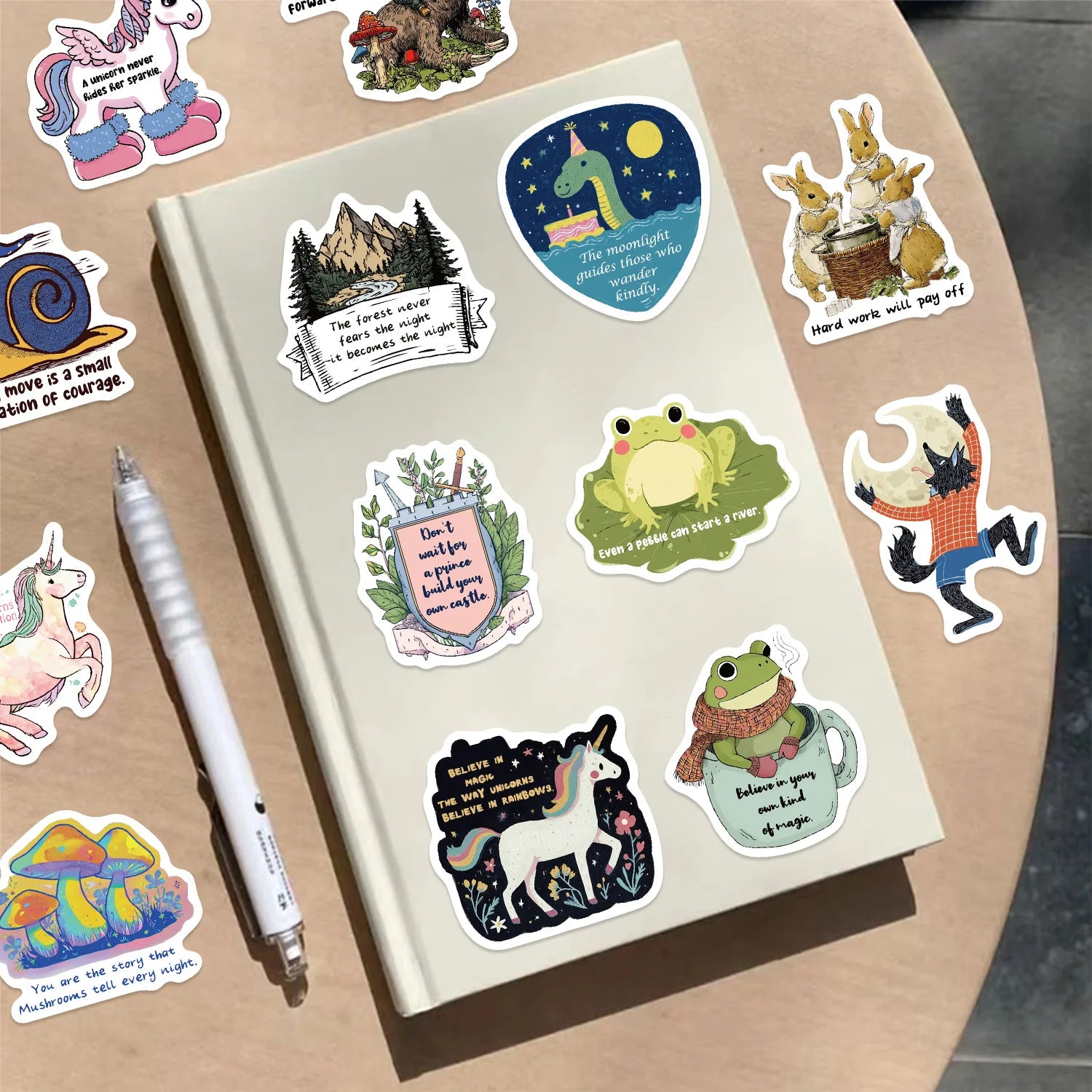50/100PCS Cartoon Fairy Tale Inspiration Graffiti Stickers Decoration Guitar Notebook Luggage DIY Waterproof