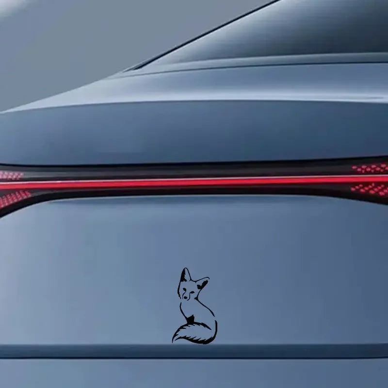 Cute Fox Car Vinyl Sticker Animal Funny Creative Decoration Car Stickers