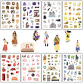 8PCS Kawaii Weekend Life DIY Cartoon Collages Harajuku Sticker Suitcases Healing Lazy Hand Account Materials Phone Sticker