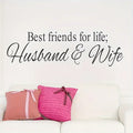 1pc Romantic Quotes Wall Sticker, Gift for Friends Lover, Bedroom Living Room Porch Home Decor Wall Sticker, Waterproof Vinyl Re