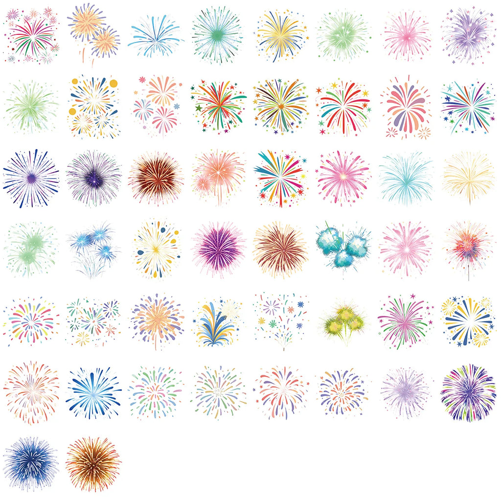 Variety Of 50PCS Transparent PET Cartoon Ballet Girl/Balloon Sticker Waterproof Decoration Guitar Notebook Stationary
