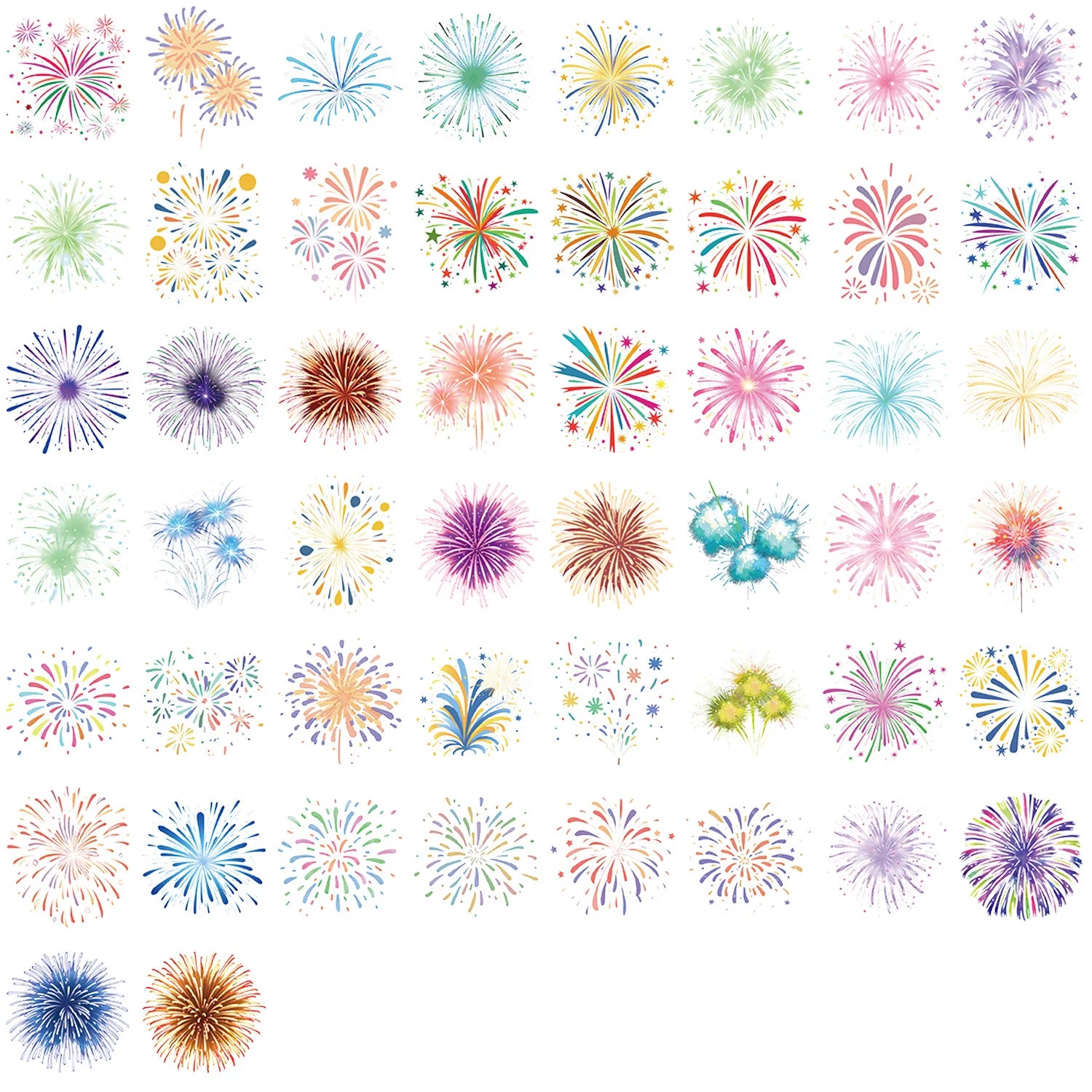 Variety Of 50PCS Transparent PET Cartoon Ballet Girl/Balloon Sticker Waterproof Decoration Guitar Notebook Stationary