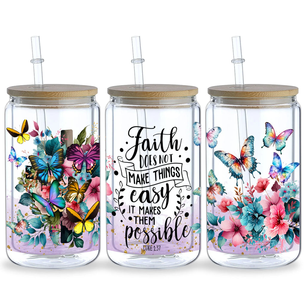 5 sheet Inspiring UV DTF Cup Stickers, Glass Sports DTF Transfer Stickers, Waterproof Bible Verse Wipe Transfers for 16 oz Glass