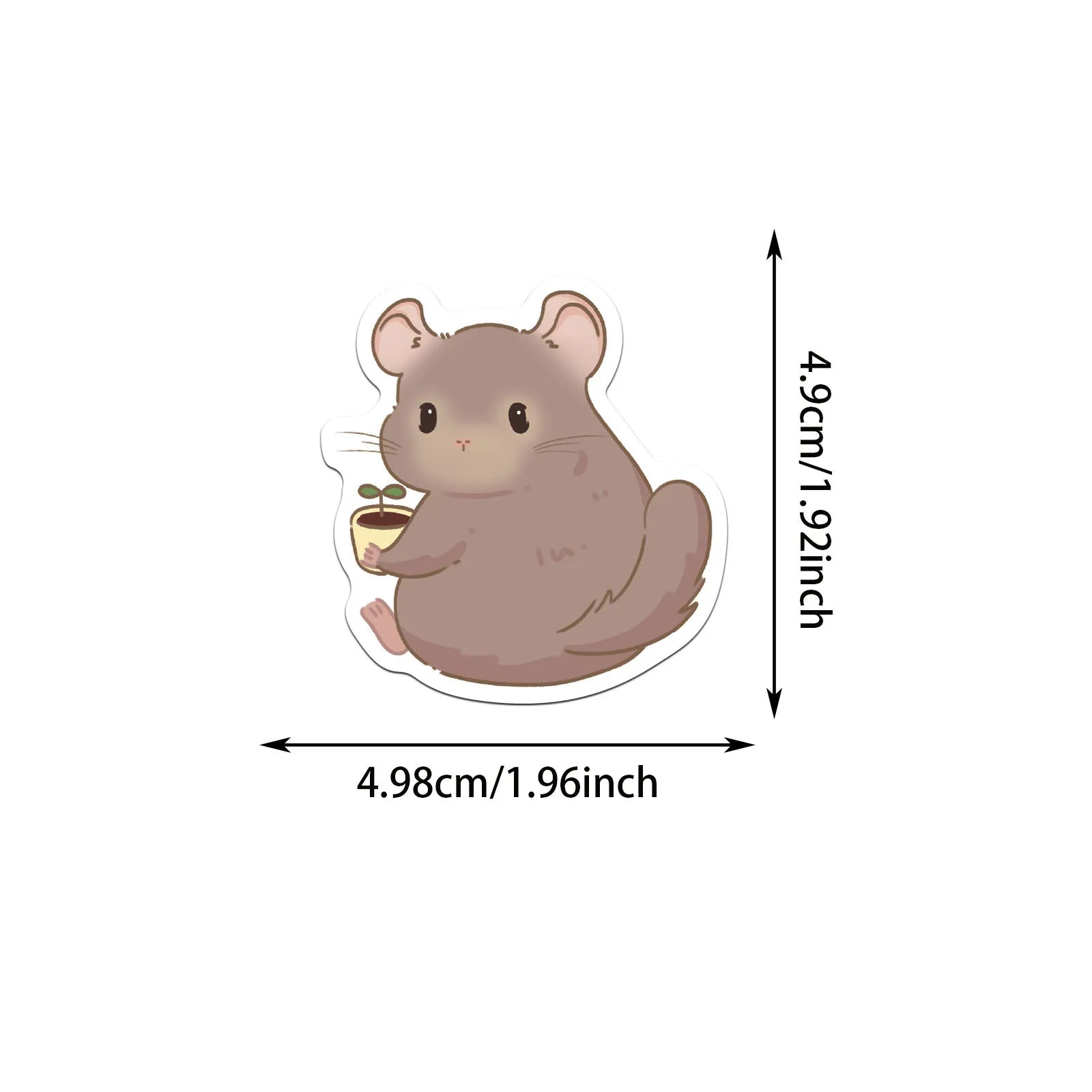 50/100PCS Adorable South American Cavy Graffiti Sticker Decals for Luggage & Laptop - Creative Gifts