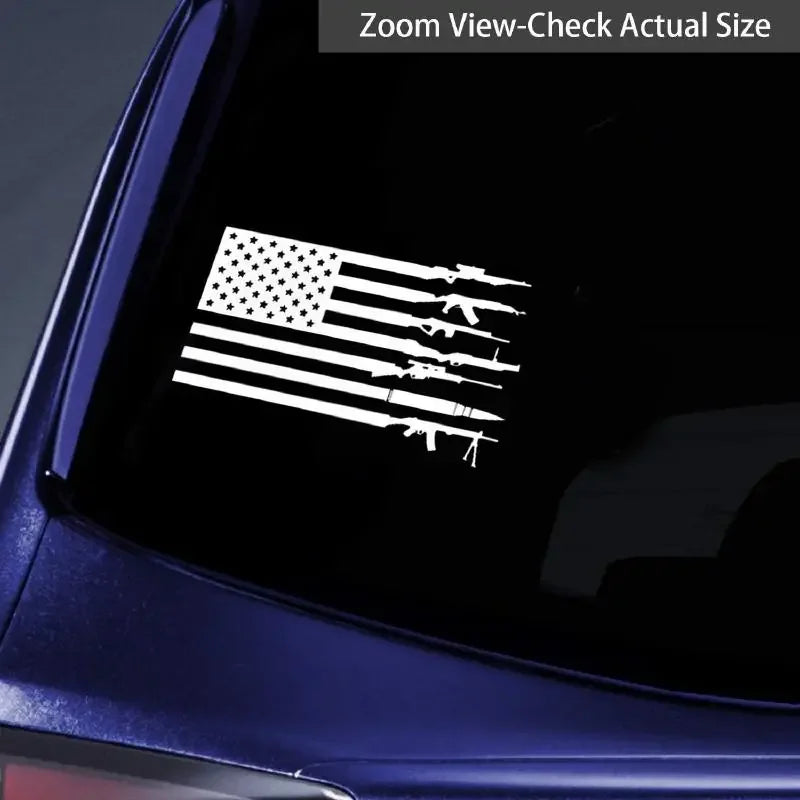 Legacy Innovations American US Flag Car Sticker For Laptop Bottle Truck Phone Motorcycle Van SUV Vehicle Paint Window Wall Cup F
