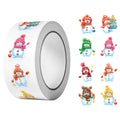 500Pcs Irregular Christmas Snowman Cartoon Stickers 2.5cm/1'' DlY Craft Decoration Festival Scrapbooking Labels Gift Sealing