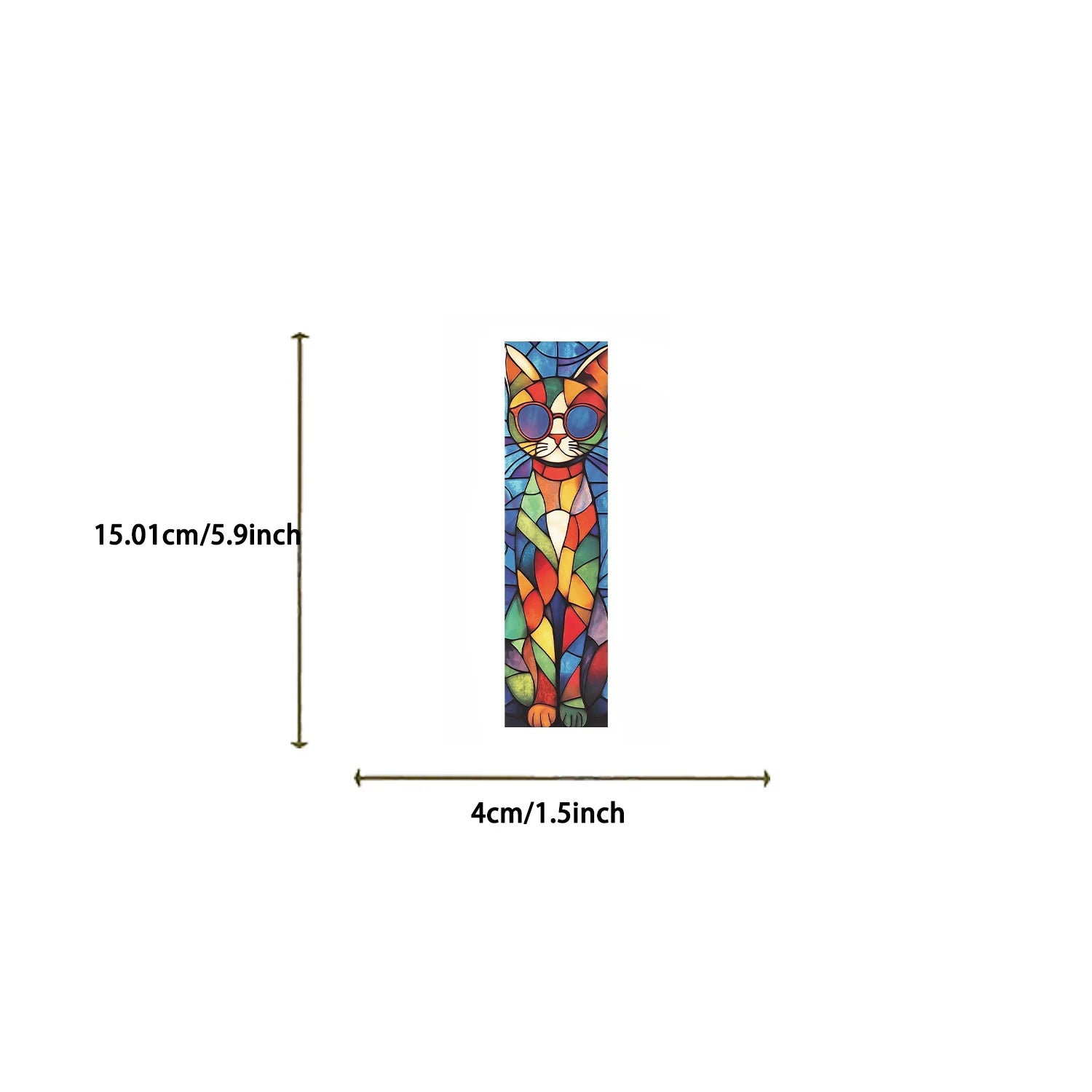 30 Pcs Color Block Cat Bookmark Series Handheld Art Creative Materials ins Reading Paper Bookmarks DIY