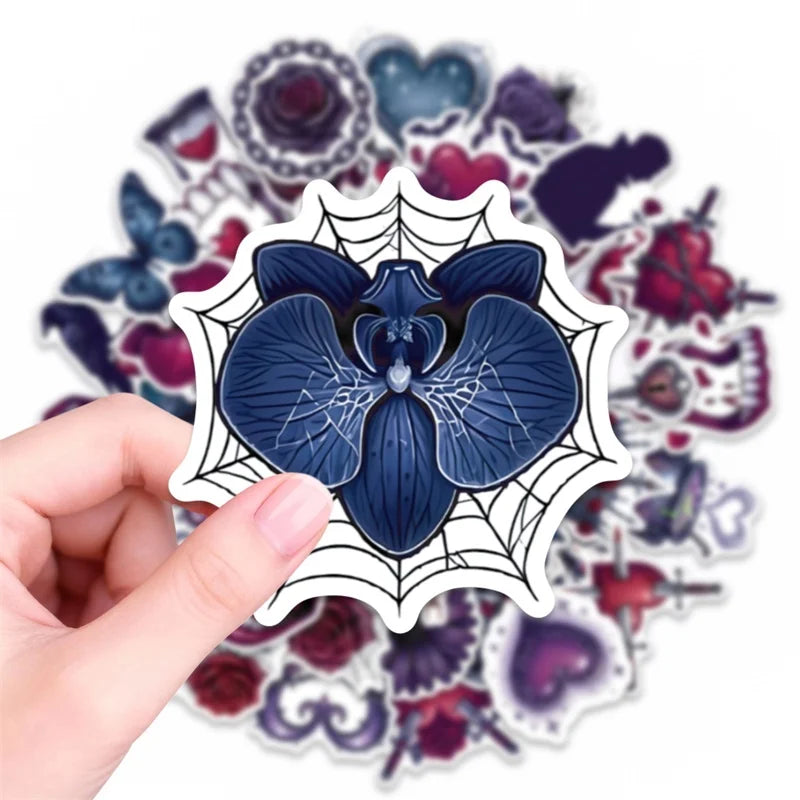 10/30/50PCS Gothic Valentine's Day Sticky PVC Sticker Stationery DIY Laptop Luggage Skateboard Decoration Scrapbooking